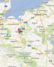 Lage des Ärztehauses in Schwerin